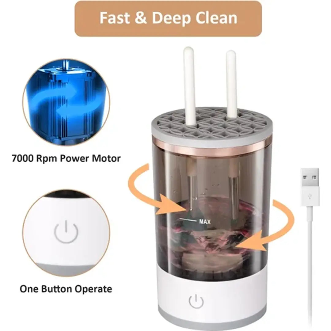 makeup brush washing machine compact design 
