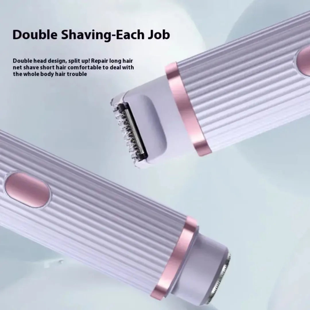 IPX7 waterproof women's electric body shaver for wet and dry use