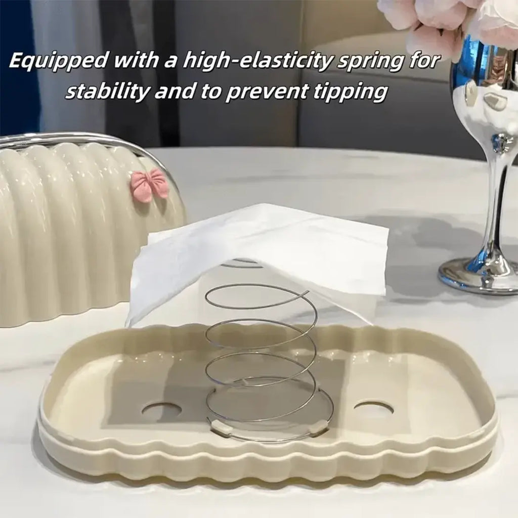 wave pattern tissue dispenser home decor