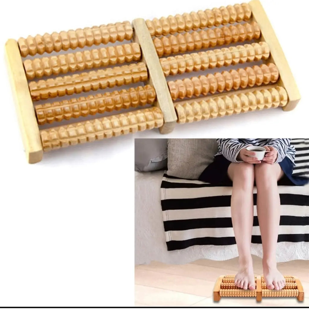 portable wooden foot massager for daily wellness